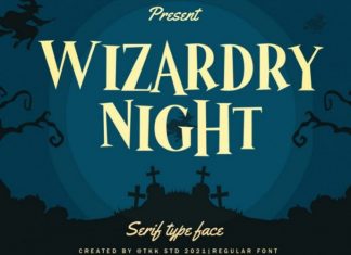 Wizardry Night Font