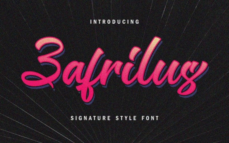 Zafrilus Font