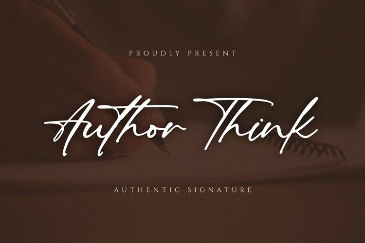 Author Think Handwritten Font