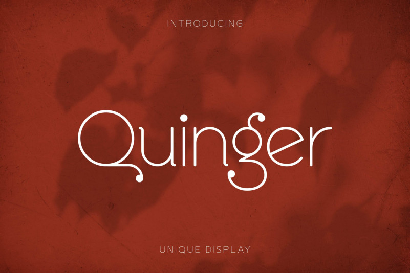 Quinger Sans Serif Font