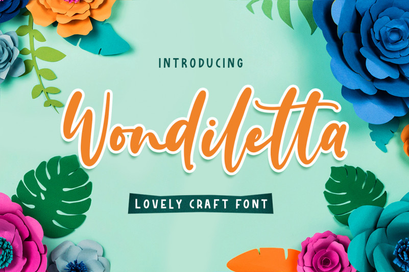 Wondiletta Script Font