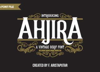 Ahjira Display Font