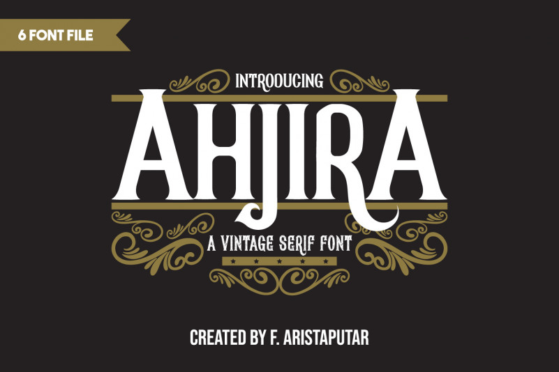 Ahjira Display Font