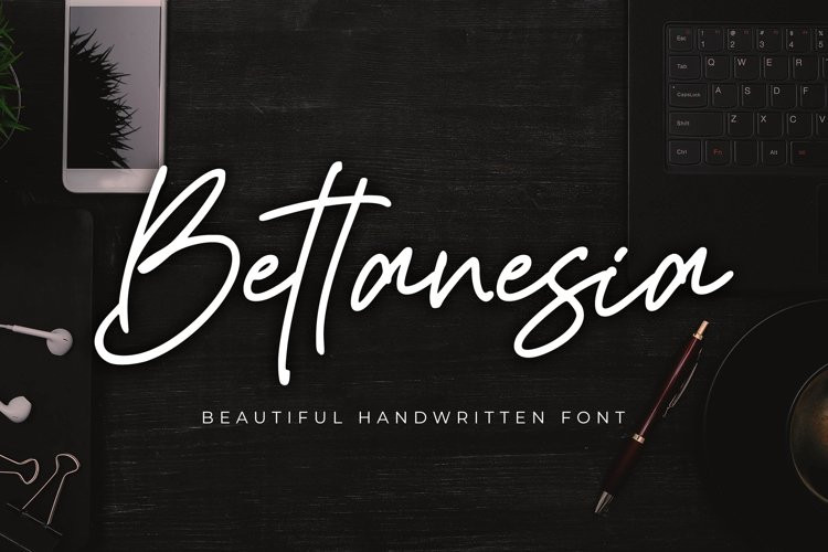 Bettanesia Handwritten Font