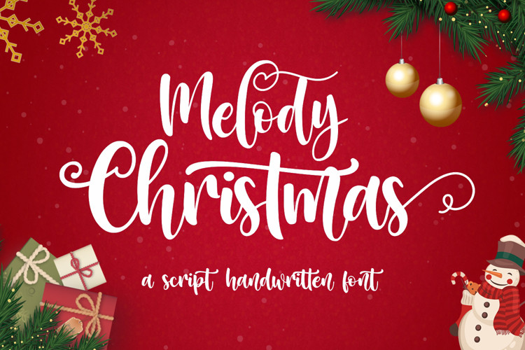 Melody Christmas Calligraphy Font