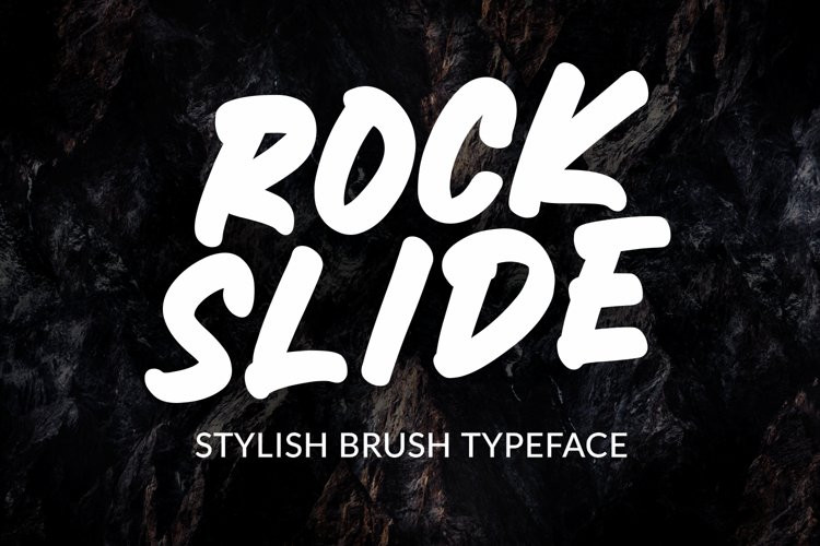 ROCKSLIDE Brush Font