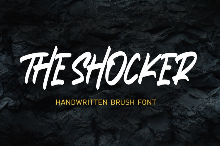 THE SHOCKER Brush Font