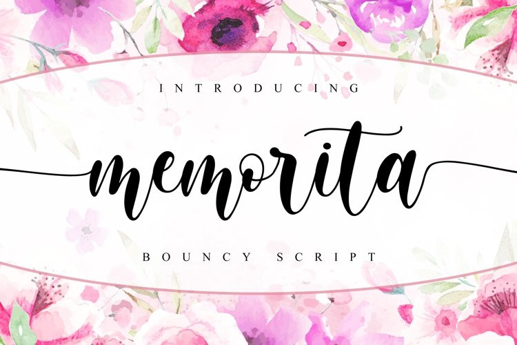 Memorita Calligraphy Font