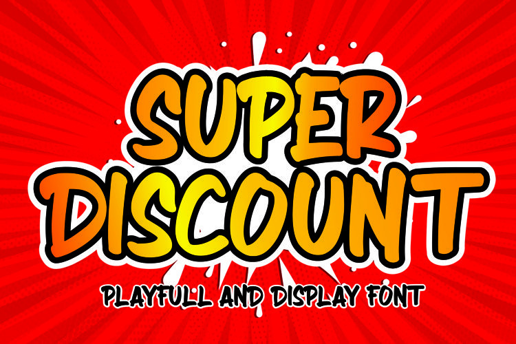 SUPER DISCOUNT Brush Font