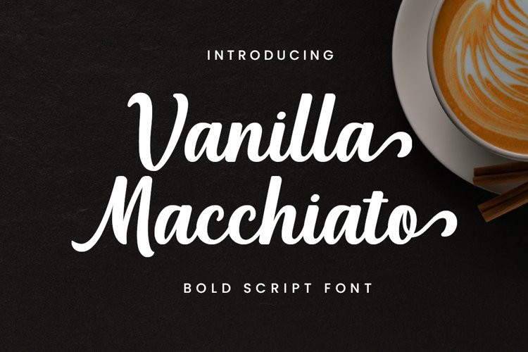 Vanilla Macchiato Script Font