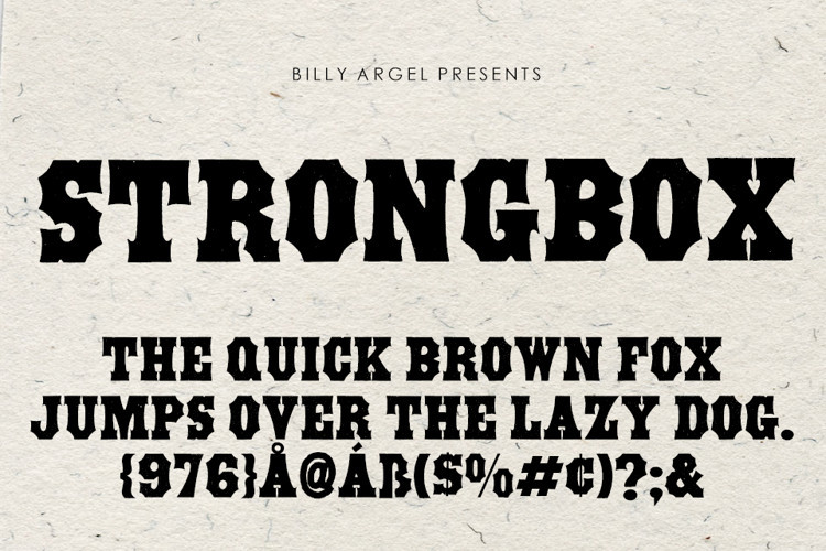 STRONGBOX Display Font