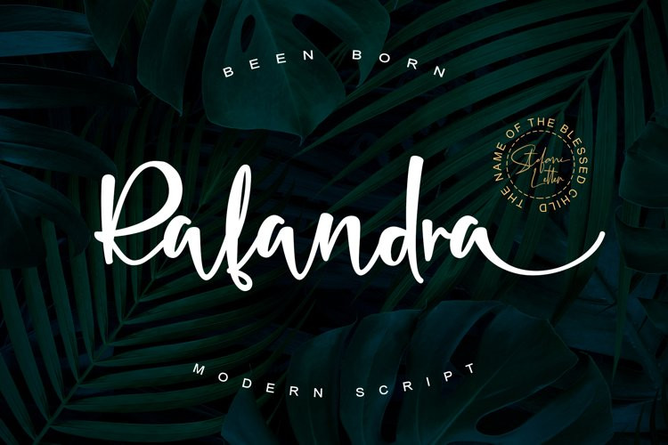 Rafandra Calligraphy Font