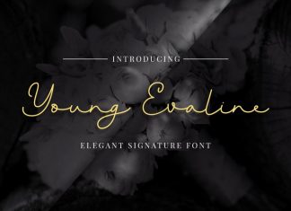Young Evaline Handwritten Font
