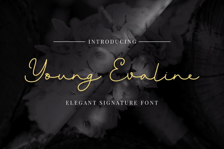 Young Evaline Handwritten Font