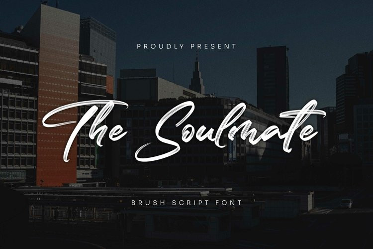 The Soulmate Brush Font