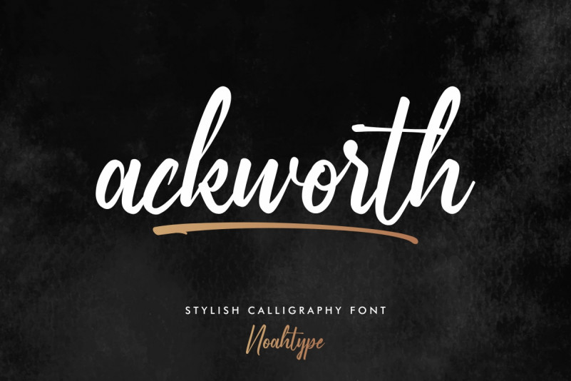 Ackworth Calligraphy Font