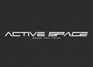 Active Space Display Font