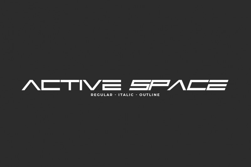 Active Space Display Font