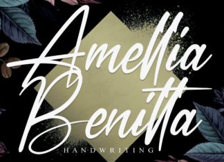 Amellia Benitta Script Font