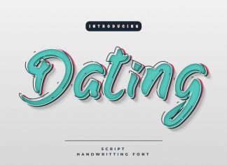 Dating Display Font