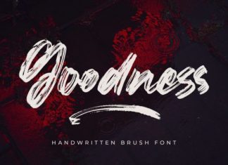Goodness Brush Font