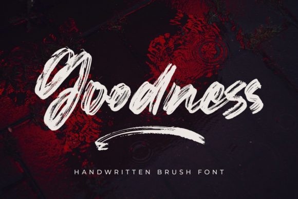 Goodness Brush Font