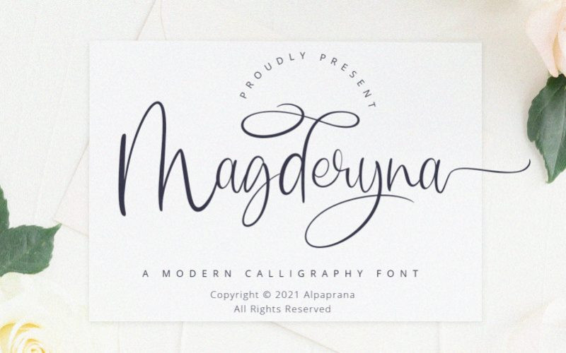 Magderyna Calligraphy Font