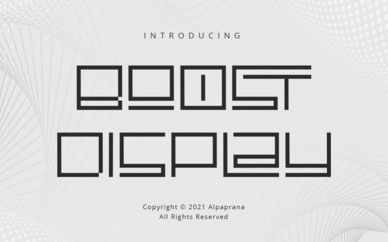 Boost Display Font