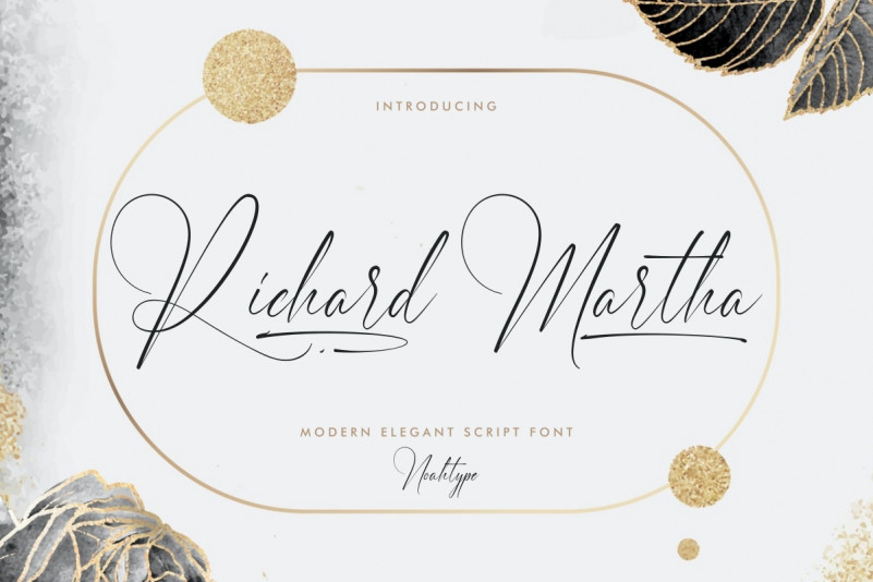 Richard Martha Calligraphy Font