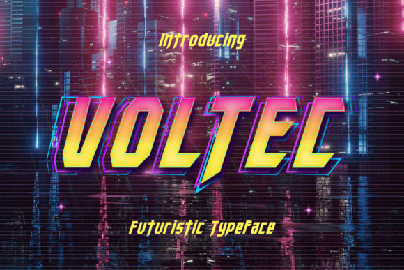 Voltec Display Font