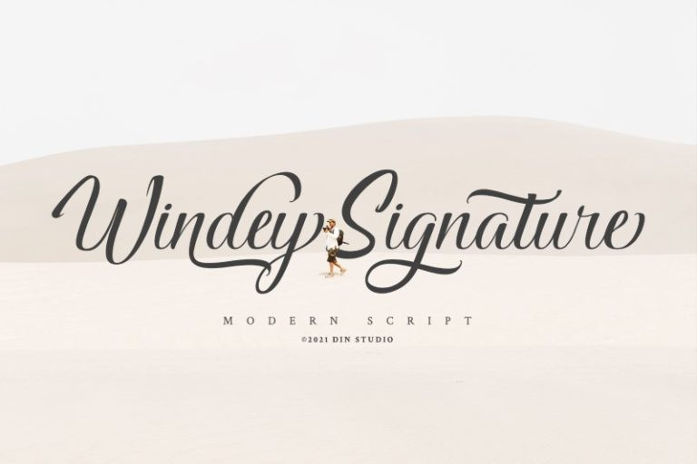 Windey Signature Script Font