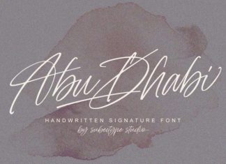 Abu Dhabi Handwritten Font