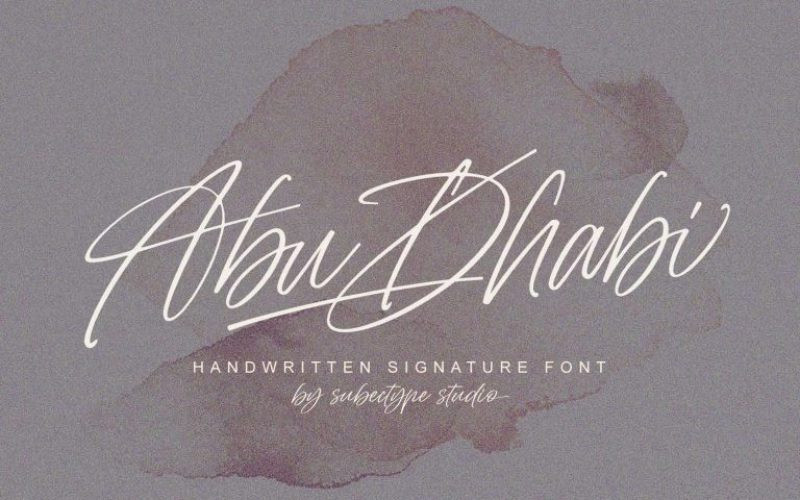 Abu Dhabi Handwritten Font