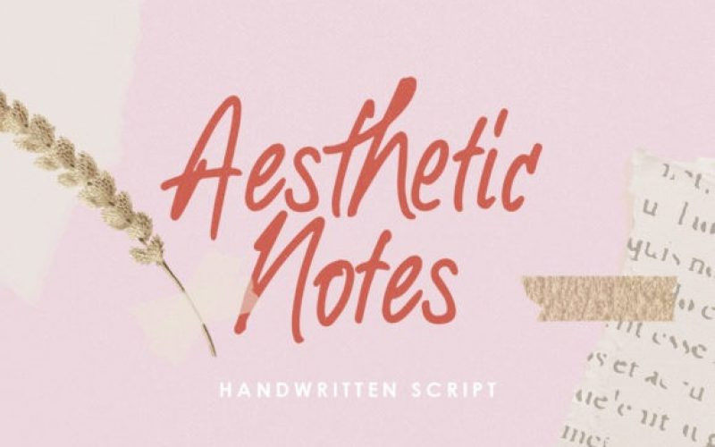 Aesthetic Notes Font