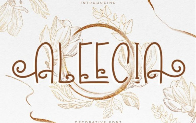 Aleecia Display Font