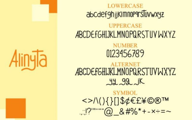 Alinyta Display Font