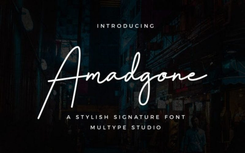 Amadgone Handwritten Font