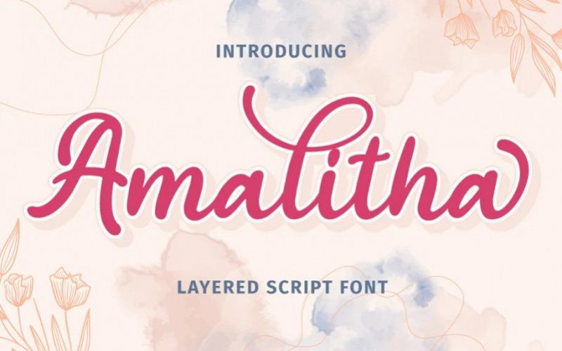 Amalitha Calligraphy Font