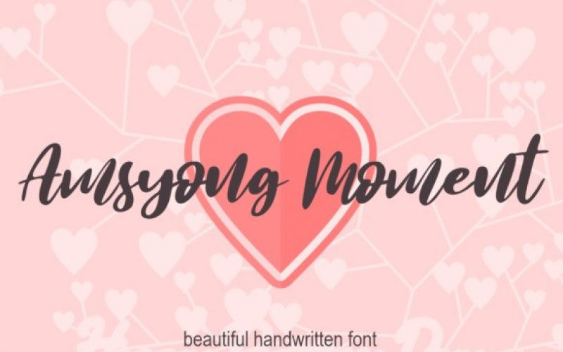 Amsyong Moment Script Font