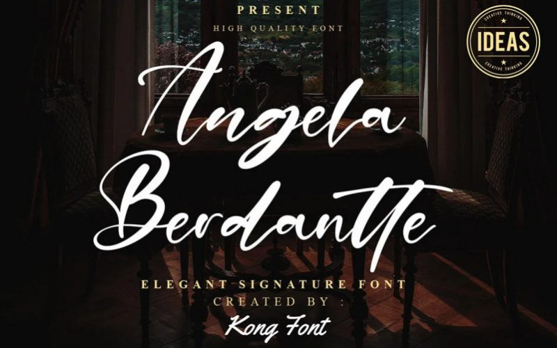 Angela Berdantte Script Font