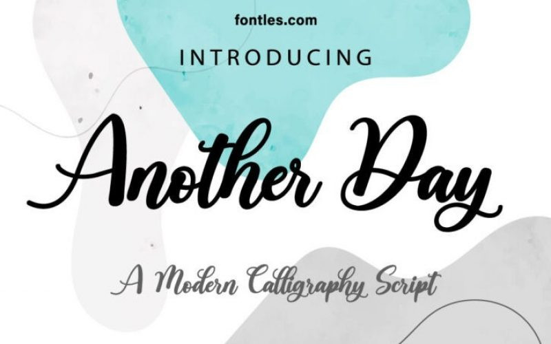 Another Day Script Font