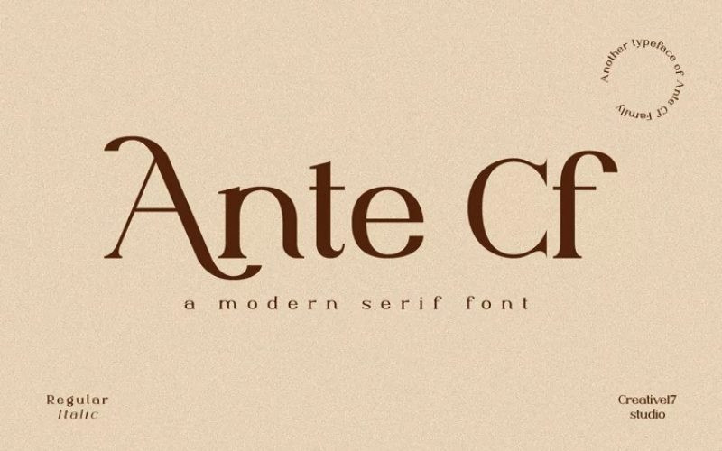 Ante Cf Serif Font