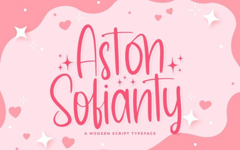 Aston Sofianty Script Font