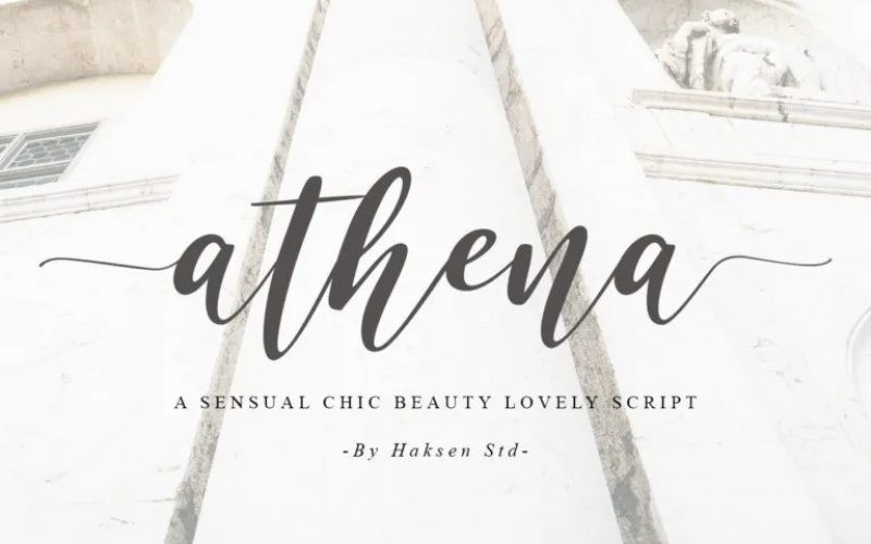 Athena Calligraphy Font