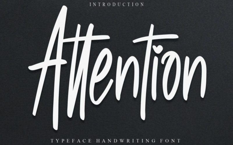 Attention Font