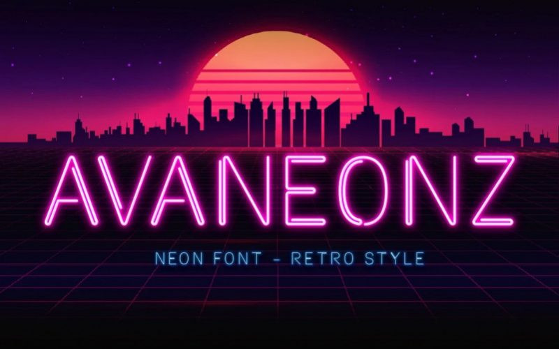 Avaneonz Display Font