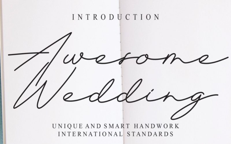 Awesome Wedding Font