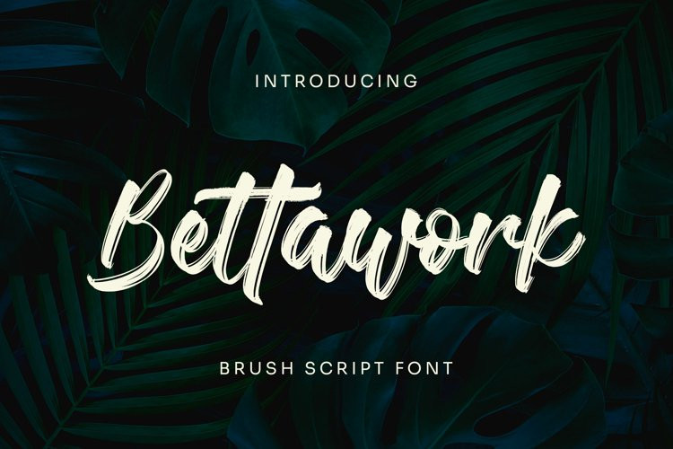 Bettawork Brush Font