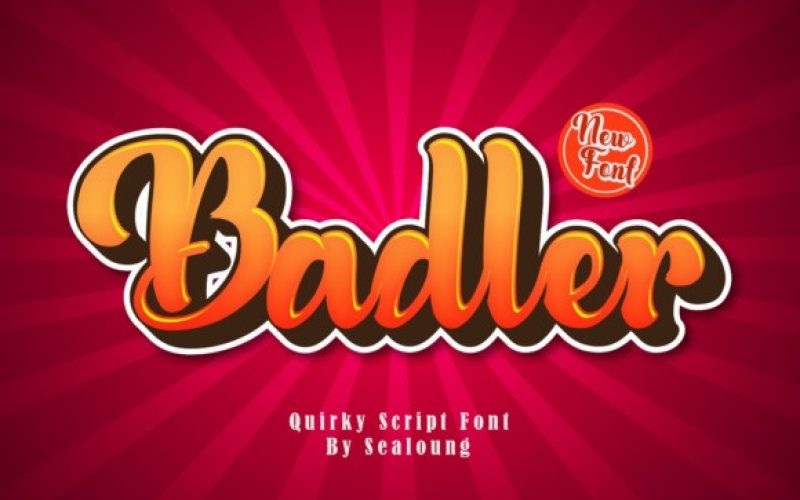 Badler Script Font