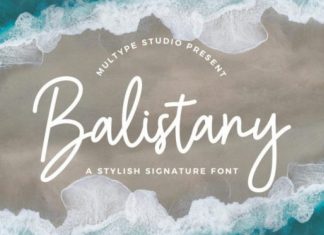 Balistany Handwritten Font